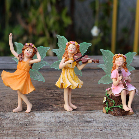 Rynx | Musical Garden Fairy Ornament Set