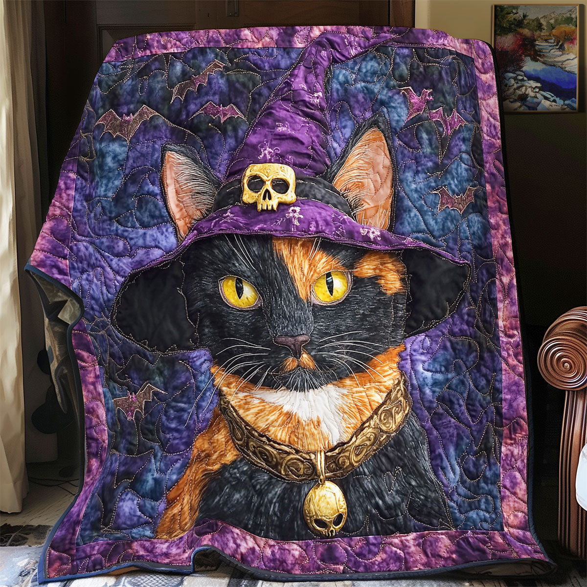 Rynx | Mystic Witch Cat Quilt