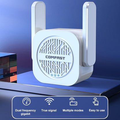 Rynx | COMFAST CF-WR765AC 1200Mbps Dual Band Wireless Repeater Amplifier with External Antenna