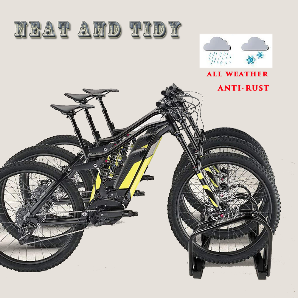 RYNX | Bicycle Upto 3 Bike Stand Rack Storage Floor Parking Holder Cycling Portable Stands Wws