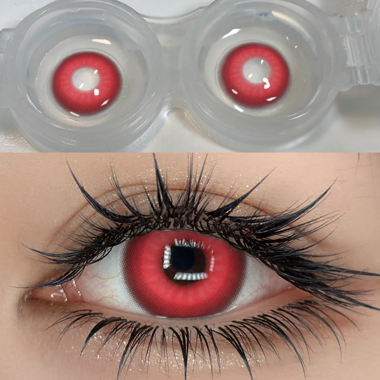 Rynx Cosplay Nebula Red 14.0mm 1 Pair | 1 Year