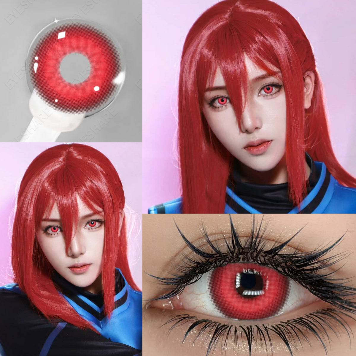 Rynx Cosplay Nebula Red 14.0mm 1 Pair | 1 Year