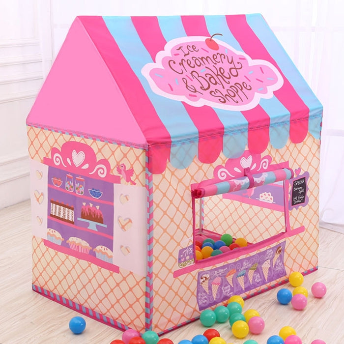 Rynx | Household Children Printing Play Tent Small Game House (Pink)