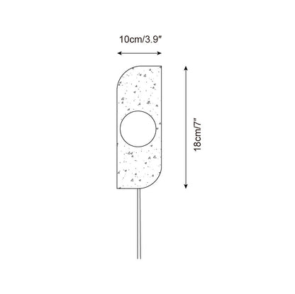 Rynx | Neptune Travertine Plug In Wall Lamp