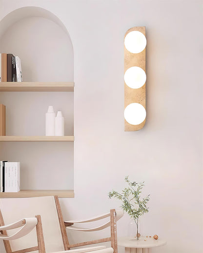 Rynx | Neptune Travertine Plug In Wall Lamp