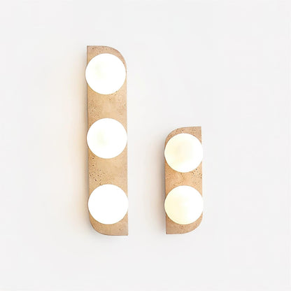 Rynx | Neptune Travertine Plug In Wall Lamp