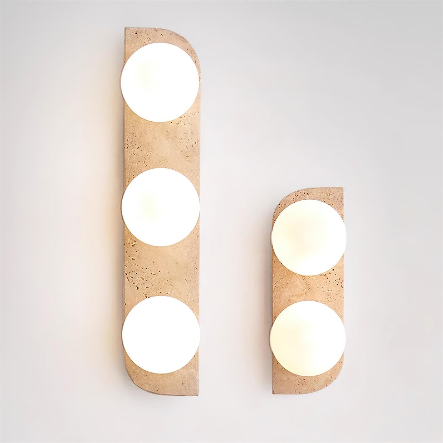 Rynx | Neptune Travertine Plug In Wall Lamp