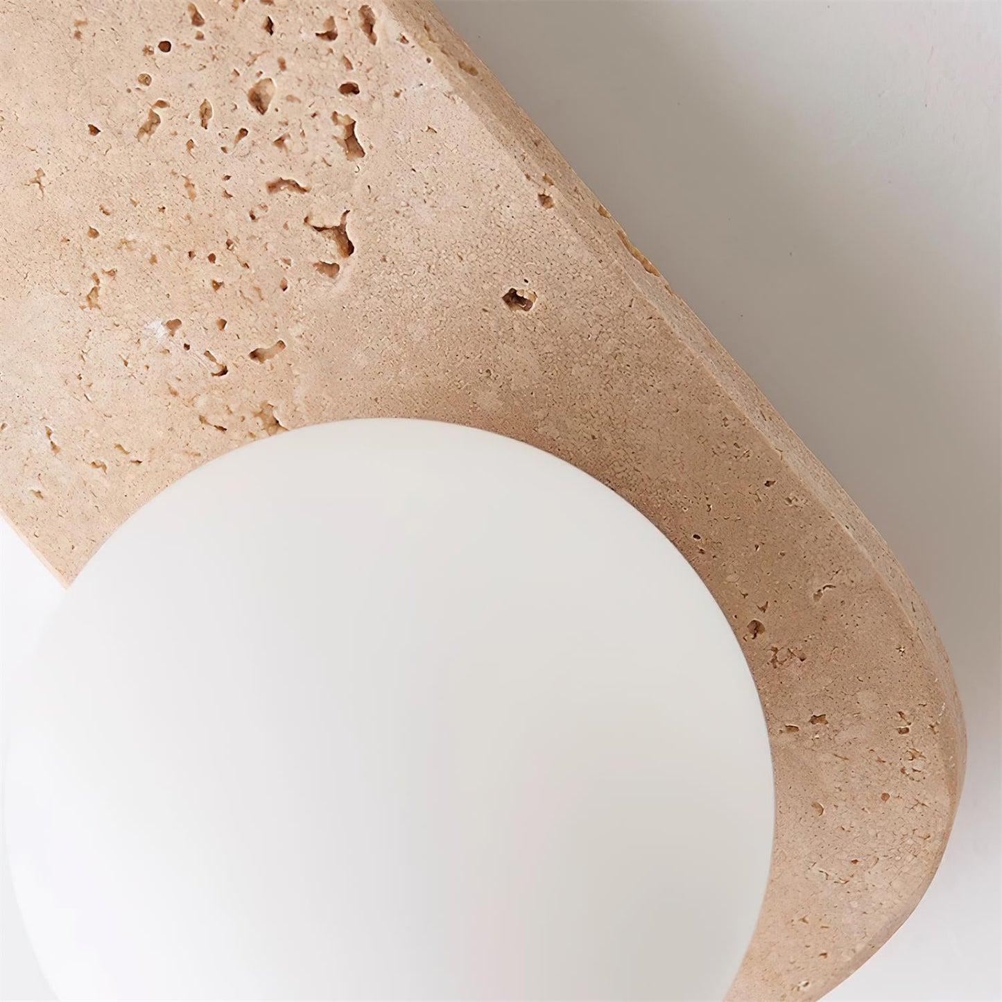 Rynx | Neptune Travertine Plug In Wall Lamp