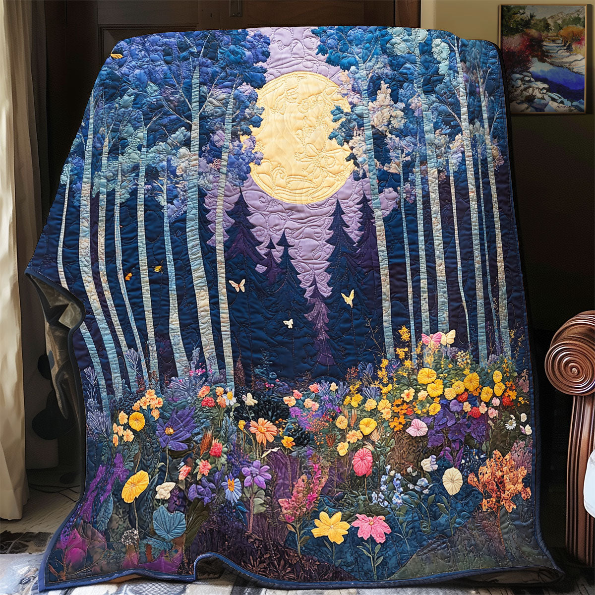 Rynx | Night Flower Forest Quilt