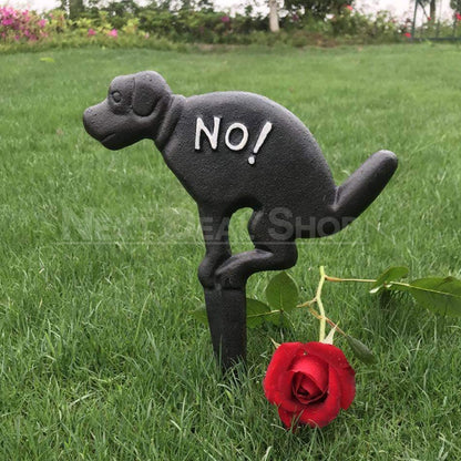Rynx | No Poop! Stake Sign