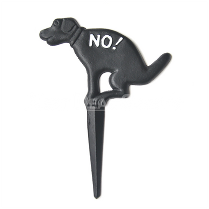 Rynx | No Poop! Stake Sign