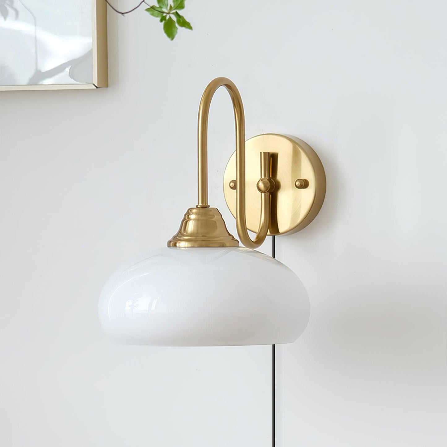 Rynx | Nova Brass Plug In Wall Light