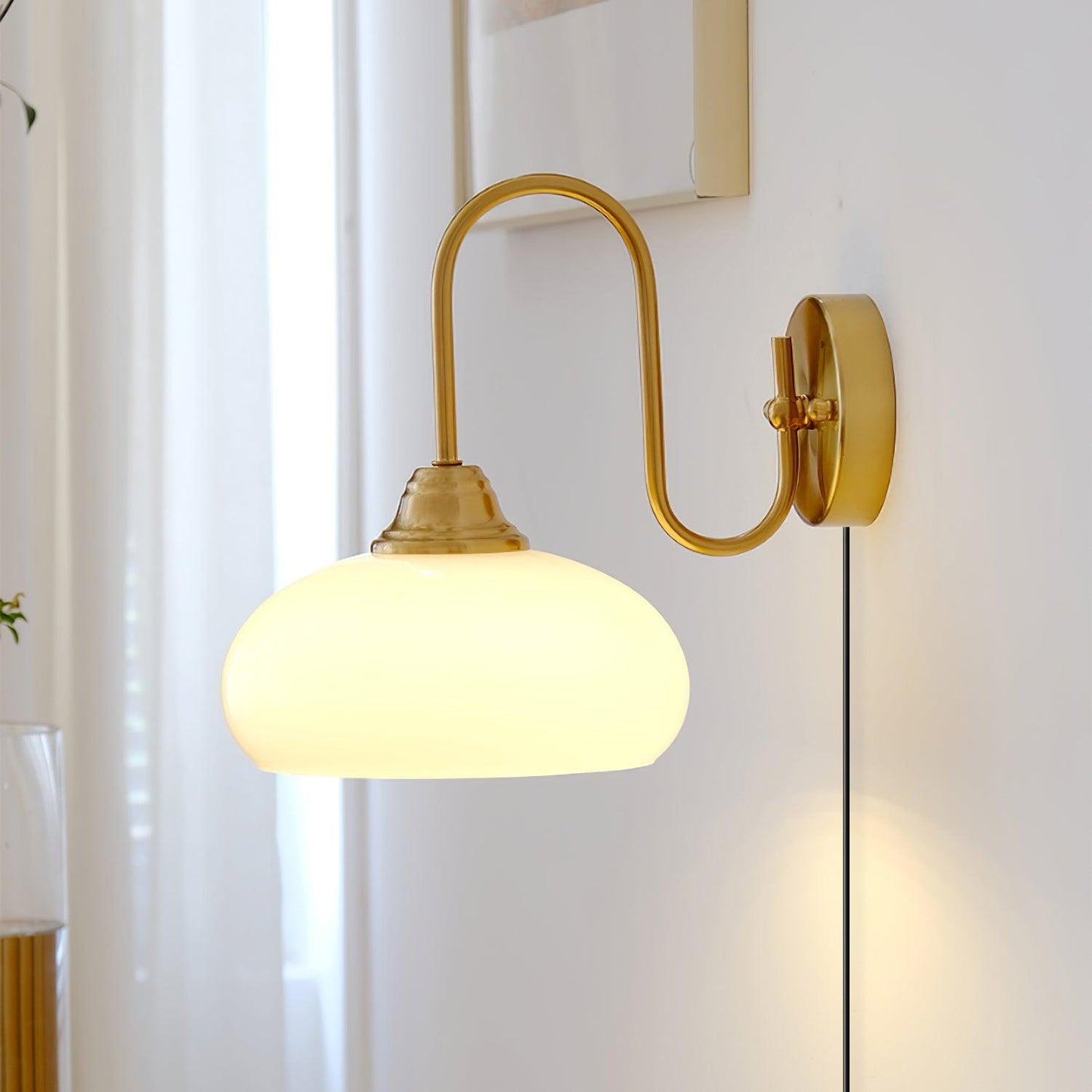 Rynx | Nova Brass Plug In Wall Light