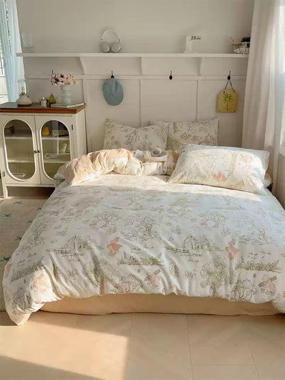 Rynx Cottage Rabbit In The Woods Bedding Set