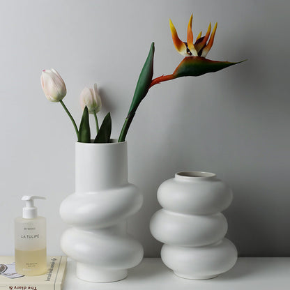 Rynx | Pure White Special Shape Vase