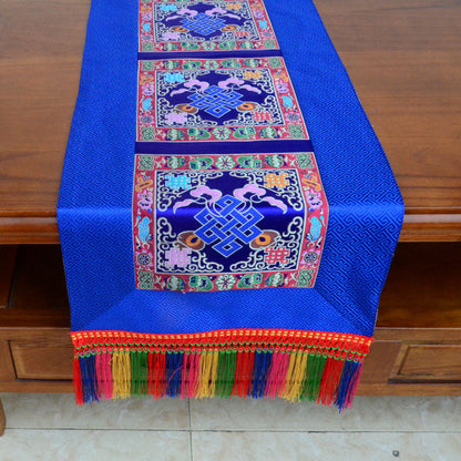 Rynx | Tibetan style folk cloth retro long table tea cloth Buddha hall decoration