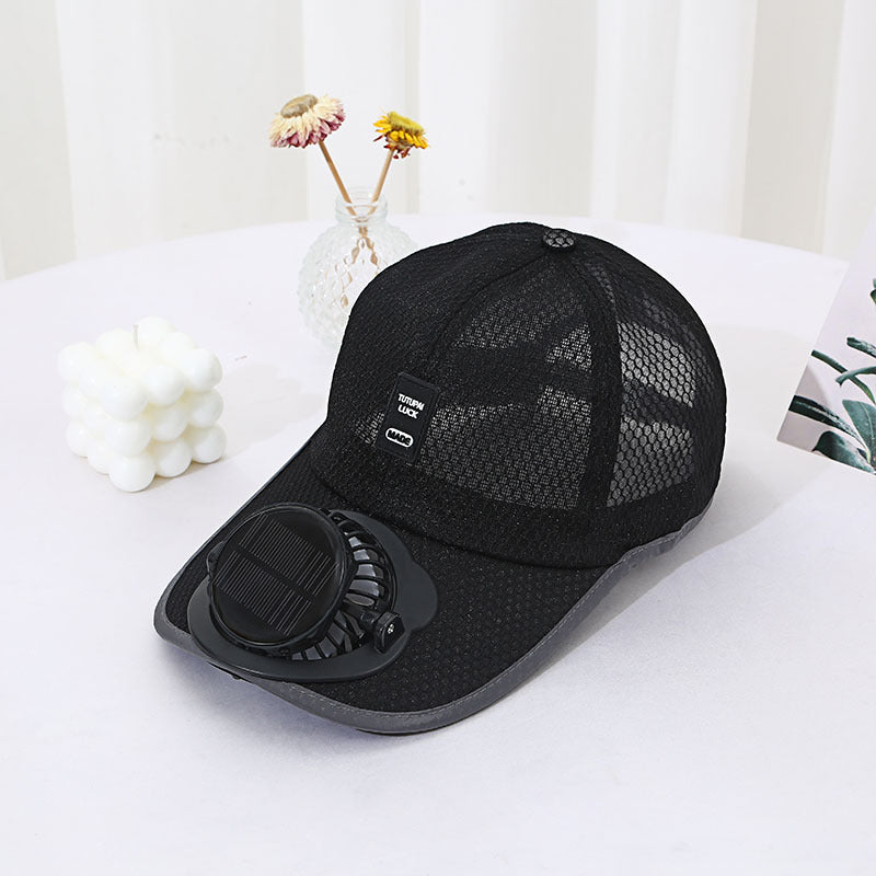 Rynx | Solar Unisex Fan Hat with breathable mesh sun protection