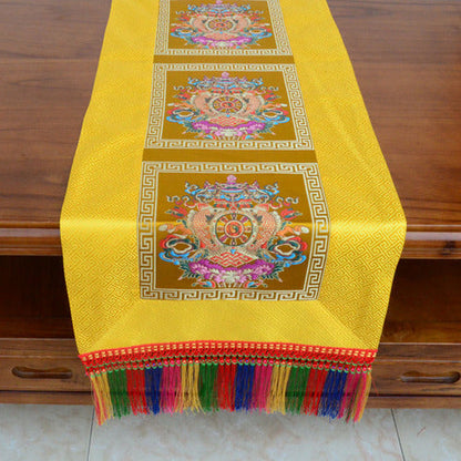 Rynx | Tibetan style folk cloth retro long table tea cloth Buddha hall decoration