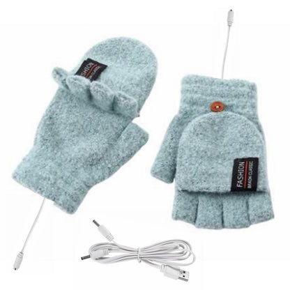 RYNX | Double-Sided Electrically Heated Gloves With Usb Connection Green Average size