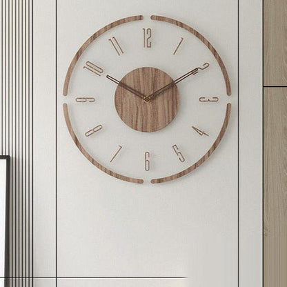 RYNX | Nordic – Decorative Clock In Solid Wood, 35 Cm