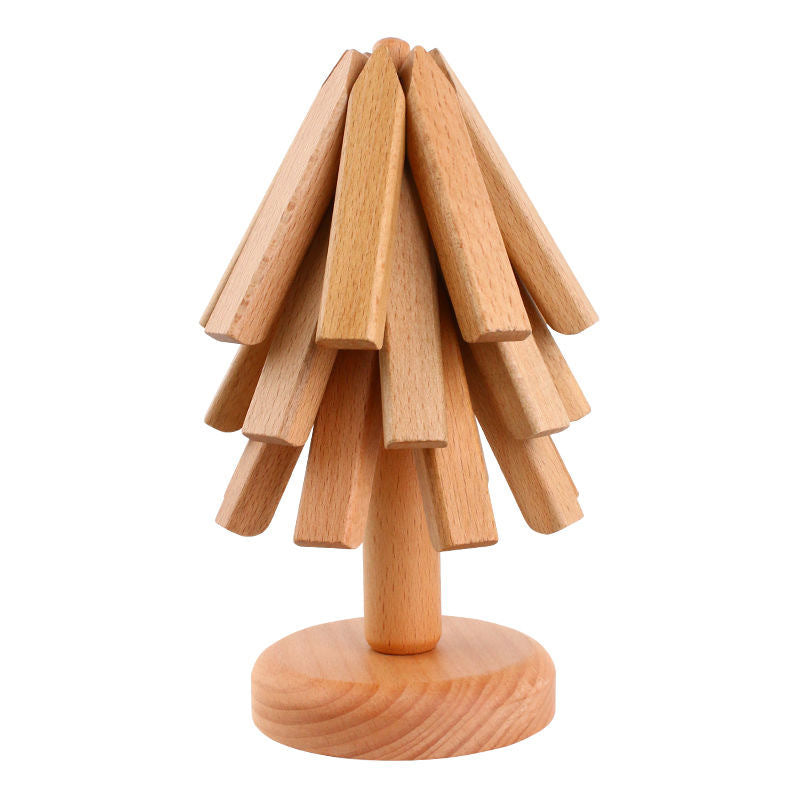 Rynx | Tree Shape Coaster Set A SET (BASE+3 MATTE) Beech