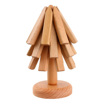 Rynx | Tree Shape Coaster Set A SET (BASE+3 MATTE) Beech