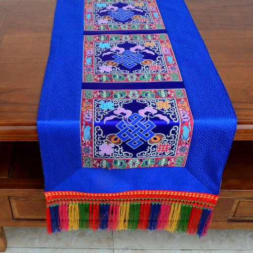 Rynx | Tibetan style folk cloth retro long table tea cloth Buddha hall decoration