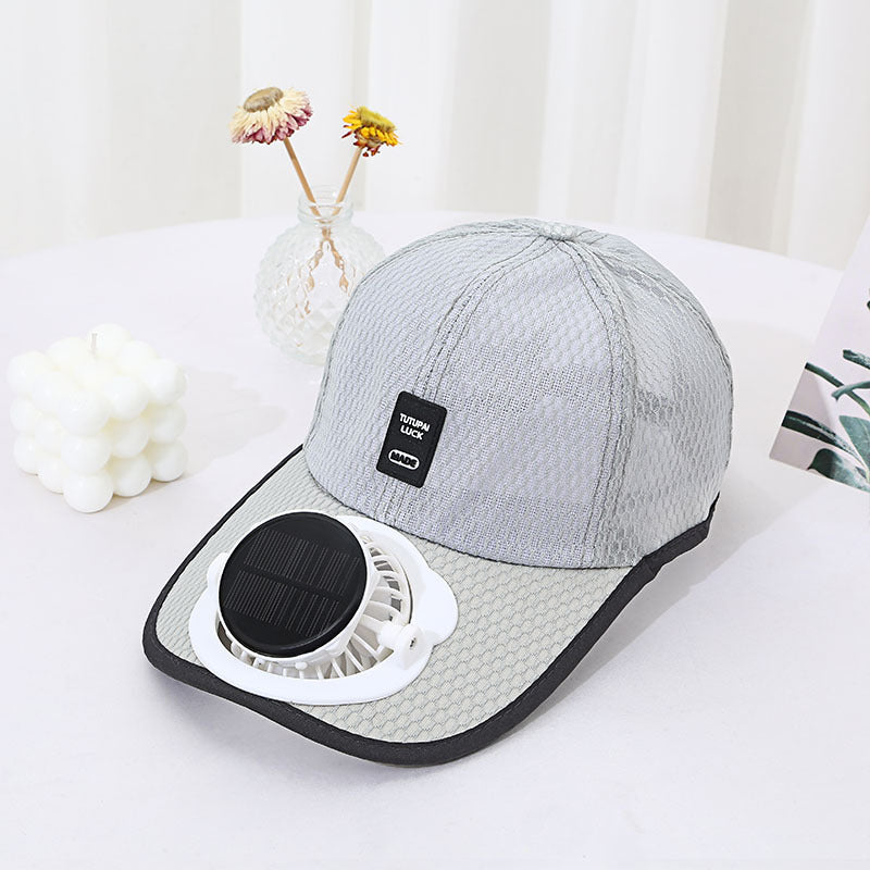 Rynx | Solar Unisex Fan Hat with breathable mesh sun protection