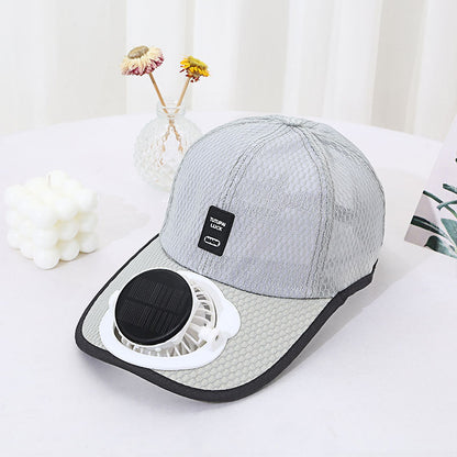 Rynx | Solar Unisex Fan Hat with breathable mesh sun protection