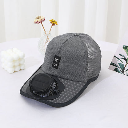 Rynx | Solar Unisex Fan Hat with breathable mesh sun protection