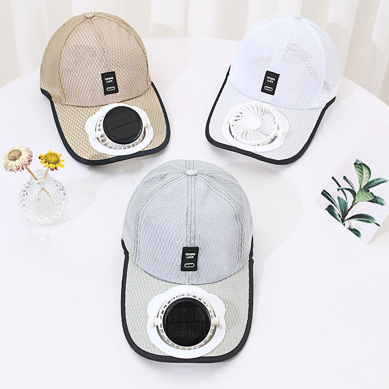 Rynx | Solar Unisex Fan Hat with breathable mesh sun protection