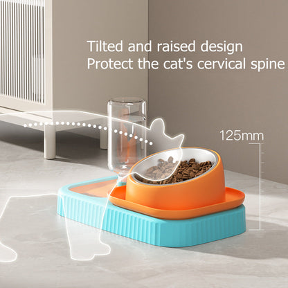 Rynx | Cat Bowls Water and Food Bowl Set, 2 in 1