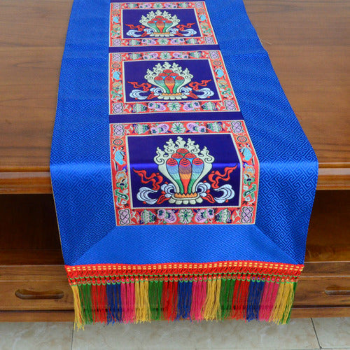 Rynx | Tibetan style folk cloth retro long table tea cloth Buddha hall decoration