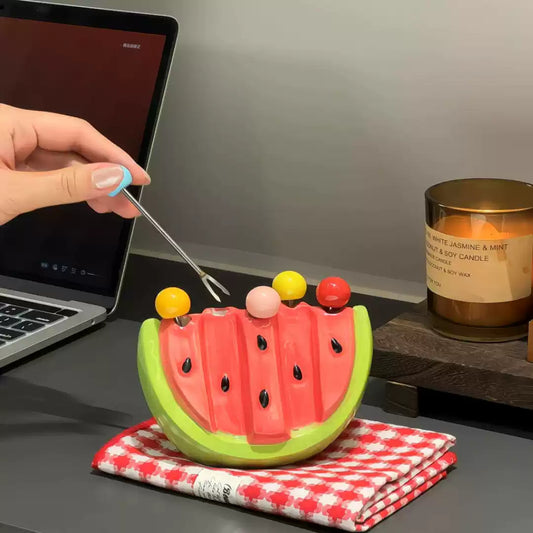 Rynx | Watermelon Fruit Bite Sticks Fork Set