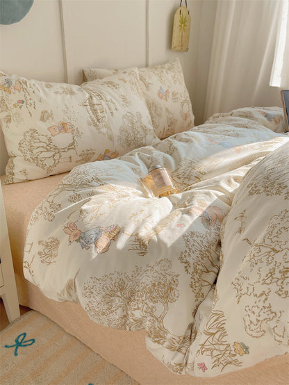 Rynx Cottage Rabbit In The Woods Bedding Set
