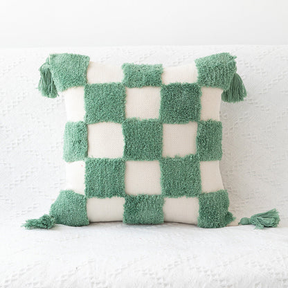 Rynx | Tufted colored red pillowcase handwoven craftsmanship throw pillow home sofa pillow