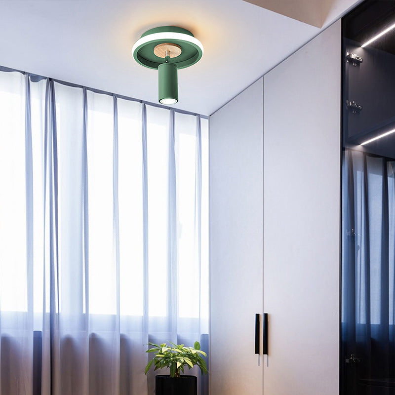 Rynx | IronLume Industrial Flush Spotlight | Modern Loft Style | 1-Light Ceiling Light | Sturdy Lighting for Home
