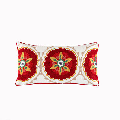 Rynx | New embroidered retro bohemian style pillowcase fringe wool ball pillowcase
