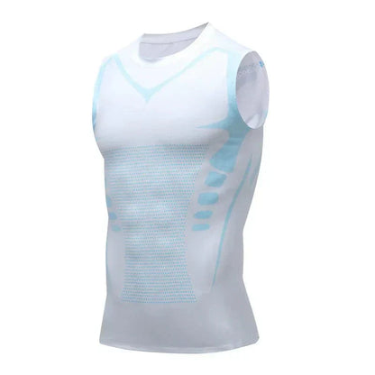 RYNX | Slimming Vest For Men (2+1 ) White and Blue