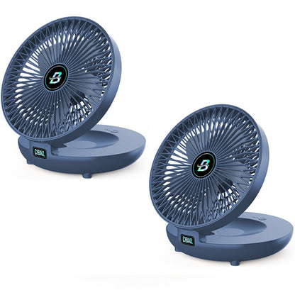 Rynx | Portable Mini Desk Fan, USB Rechargeable Adjustable Wall Fan