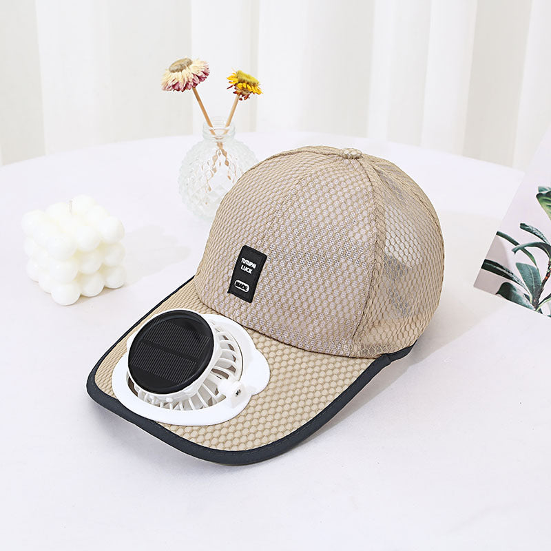 Rynx | Solar Unisex Fan Hat with breathable mesh sun protection