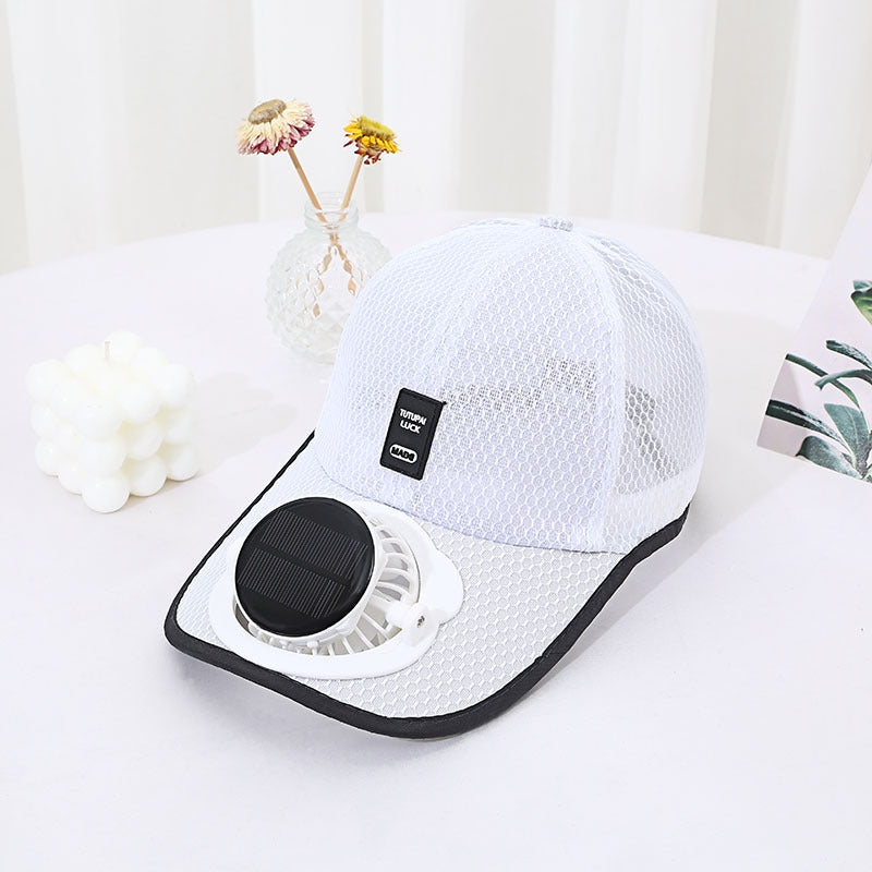 Rynx | Solar Unisex Fan Hat with breathable mesh sun protection