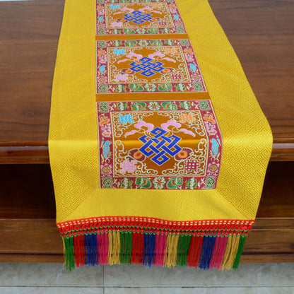 Rynx | Tibetan style folk cloth retro long table tea cloth Buddha hall decoration