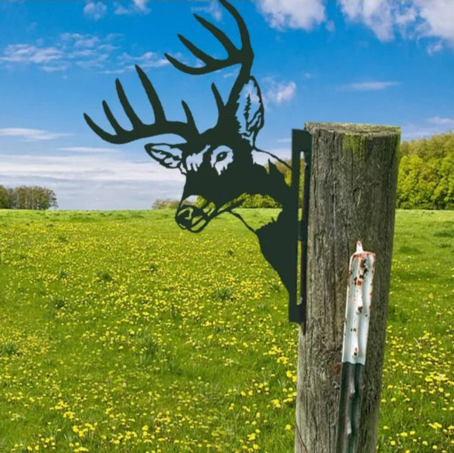 Rynx | Outdoor Garden Farm Spy Goat Metal Artwork Indoor Decor