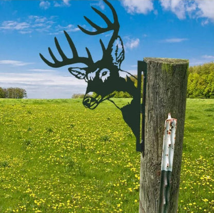 Rynx | Outdoor Garden Farm Spy Goat Metal Artwork Indoor Decor