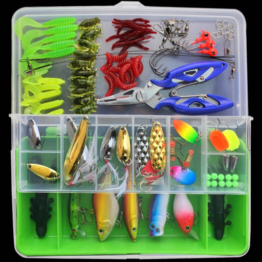 Rynx | 101 PCS Fishing Bait Lure Kit Fishing Tackle (Green)