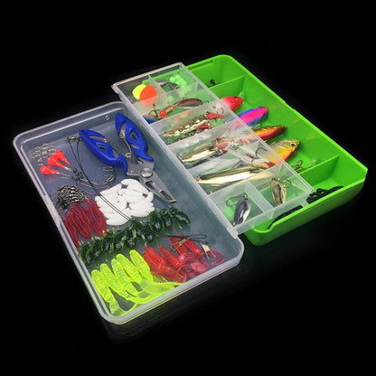 Rynx | 101 PCS Fishing Bait Lure Kit Fishing Tackle (Green)