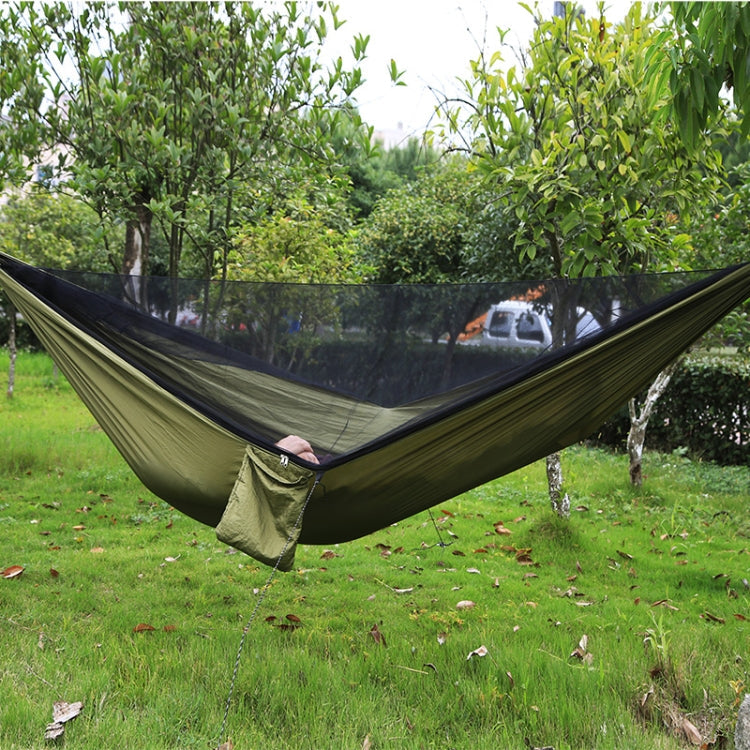 Rynx | Portable Outdoor Parachute Hammock with Mosquito Nets (Army Green)