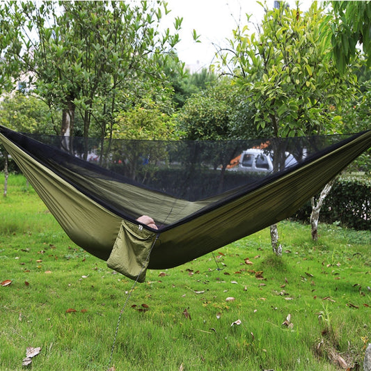 Rynx | Portable Outdoor Hammock with Mosquito Nets (Army Green)