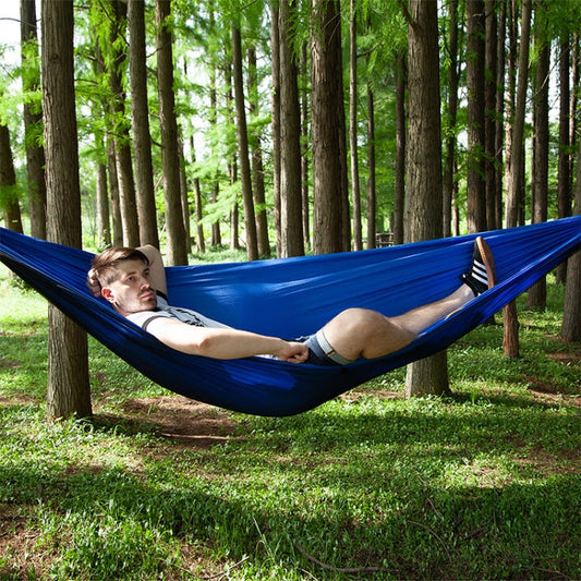 Rynx | Portable Outdoor Parachute Hammock with Mosquito Nets (Blue)
